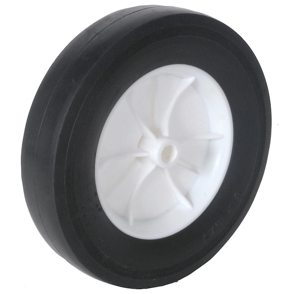 WHEEL-DECK, 8X1.75, SMOOTH, PLAST-WHITE 8" x8" x1.8"